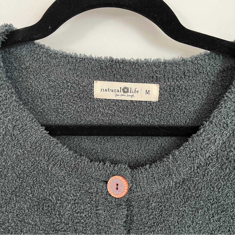 NWOT NATURAL LIFE Cozy Up Mini Sweater Dress in Charcoal - Picture 3 of 10